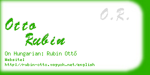 otto rubin business card