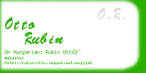 otto rubin business card